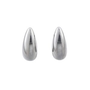 Dainty Polished Teardrop Stud Earrings