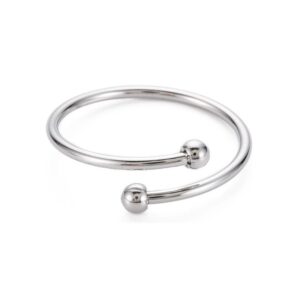 Polished Double Sphere Bypass Ring