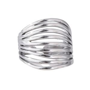 The Sculptural Multi-Layer Wire Statement Ring