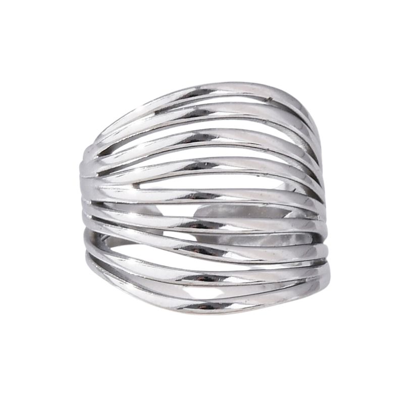 The Sculptural Multi-Layer Wire Statement Ring