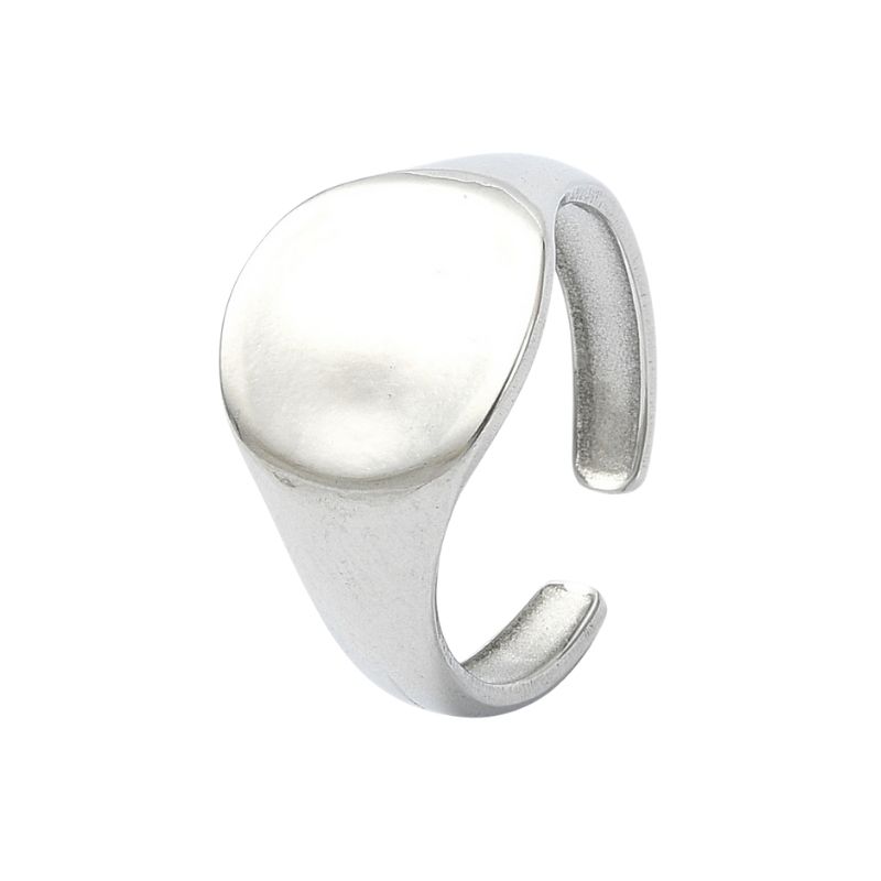 The Lucid Concave Signet Ring