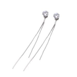 Zirconia tassel drop stud