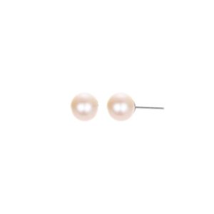 Shell pearl stud earring