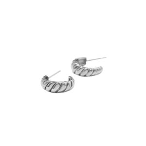 Croissant half hoop earring