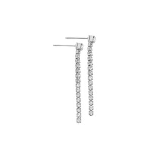 Classic zirconia tennis earring