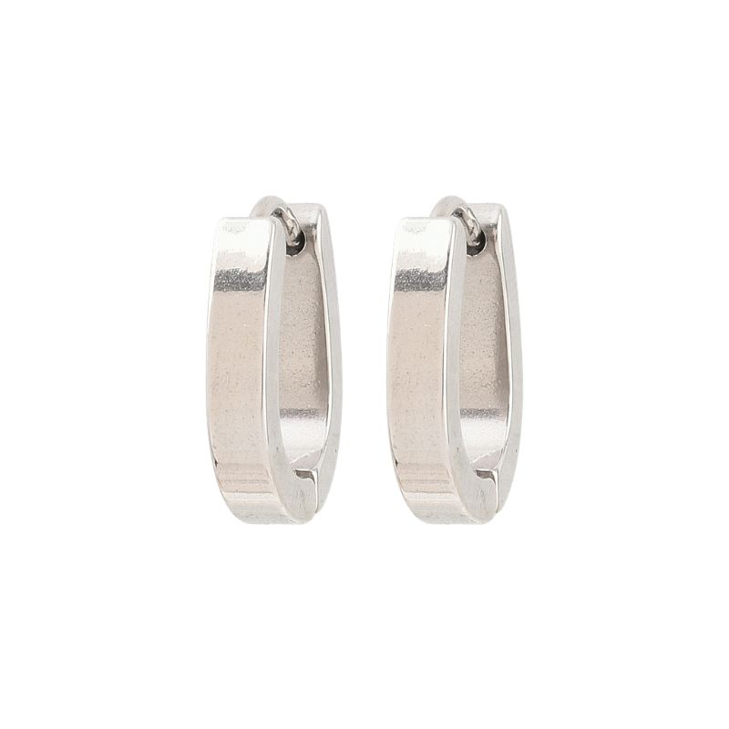 Classic Minimalist Stainless Steel Huggies
