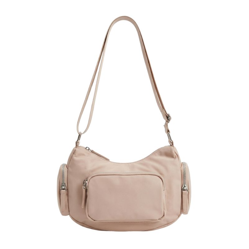 Multi-Pocket Nylon Crossbody Bag | Lightweight Travel Essential