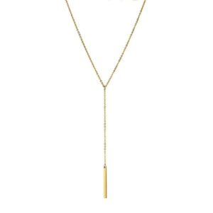 Dainty simple Y drop necklace