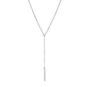 Dainty simple Y drop necklace