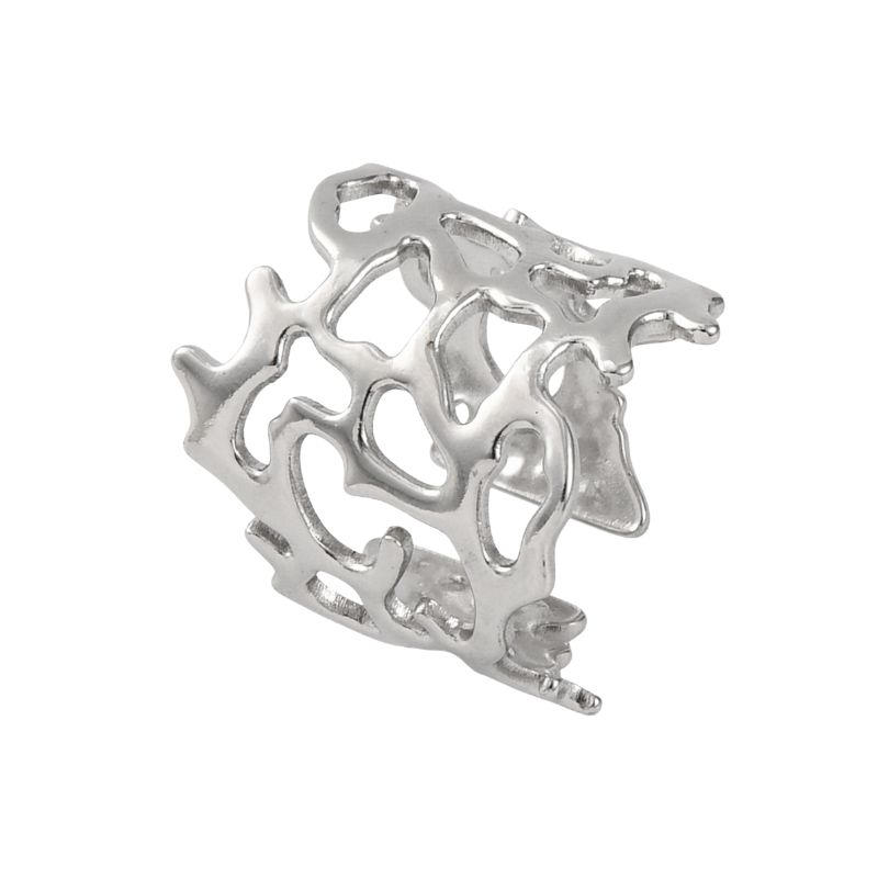 Sculptural Open-Work Statement Ring