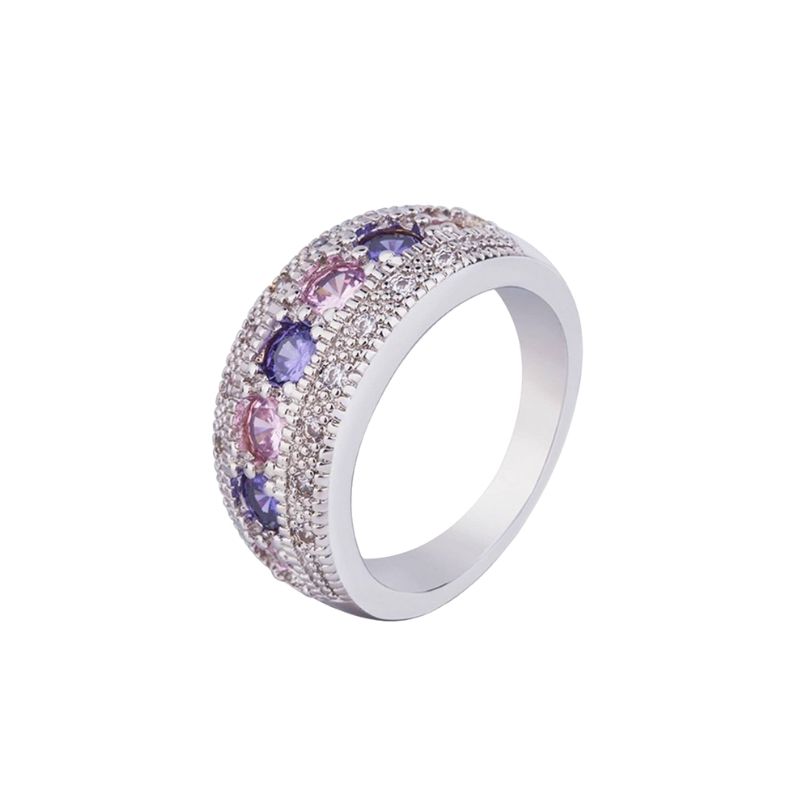 Stunning pink and purple dress ring